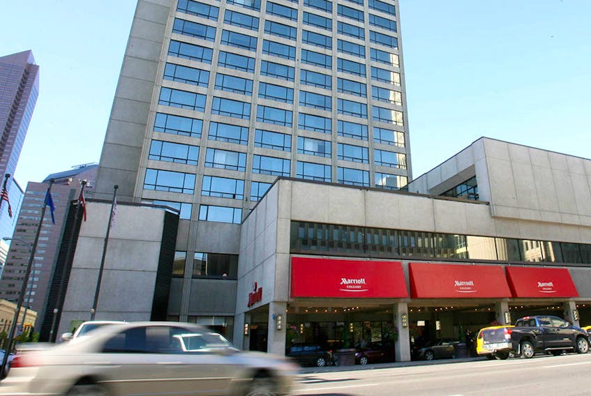 The Marriott Hotel in downtown Calgary.