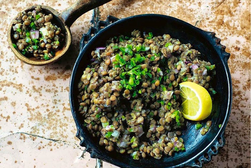 Use green lentils or the small brown ones in this recipe from Yohanis Gebreyesus's Ethiopia: Recipes and Traditions from the Horn of Africa.