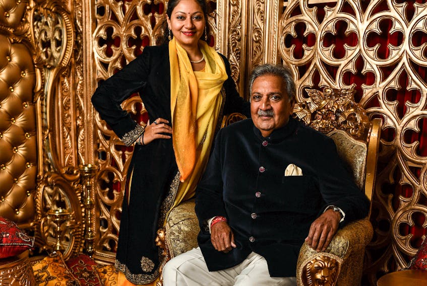 Maharaja Gaj Singh II and his daughter, Princess Shivranjani Rajye, pictured in Toronto at a Royal Ontario Museum gala celebrating a new exhibit featuring the family’s treasures.