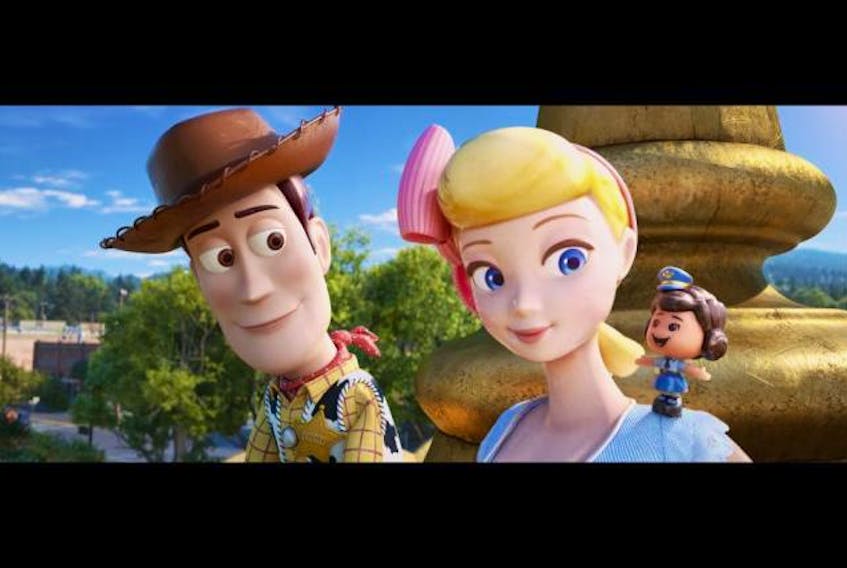  Woody and Bo Peep in a scene from Toy Story 4. (Disney/Pixar)
