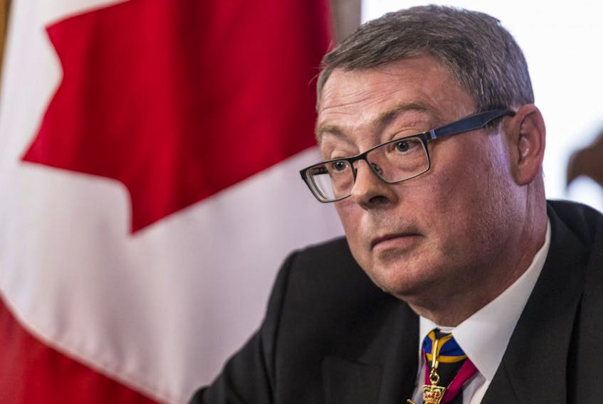 Vice Admiral Mark Norman during a press conference in Ottawa on Wednesday, May 8, 2019. 