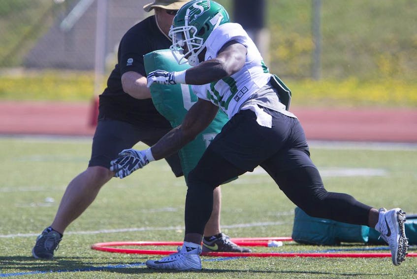 Riders running back James Butler is ready to go from drills to live action in Friday's pre-season game against the Calgary Stampeders.