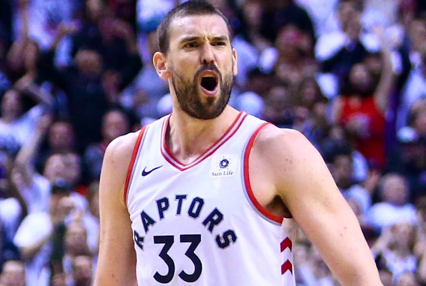 Marc Gasol of the Toronto Raptors. (VAUGHN RIDLEY/Getty Images)