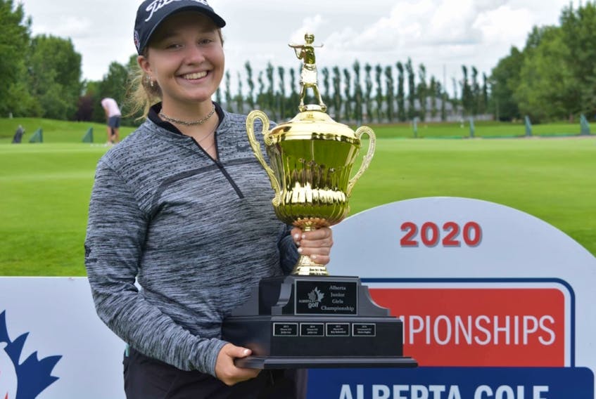 Calgary's Annabelle Ackroyd, a member at Glencoe G&amp;CC, topped the leaderboard at the Alberta U19 Golf Championship for the third consecutive summer. 