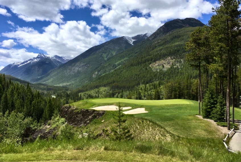 Greywolf’s famous sixth hole, nicknamed ‘Cliffhanger,’ from a different angle — the new green tees introduced at the start of the 2020 season.
