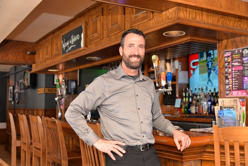 Jeff Sinnott, director of operations with Red Island Hospitality Group Inc., which owns Hunter's Ale House, said opening another Hunter's in Stratford will give residents a new dining option in time for Burger Love. TERRENCE MCEACHERN/THE GUARDIAN
