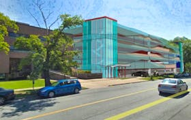 An artist's conception of the hospital parkade being planned next to the Museum of Natural History on Summer Street. - Contributed