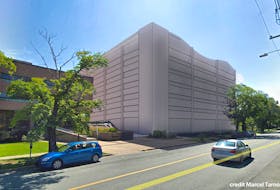 A rendering of with the actual scale of the proposed Halifax Common garage by architectural intern Marcel Tarnogorski.