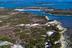 Owls Head Provincial Park Reserve and Long Cove (private land in foreground).  - Vision Air