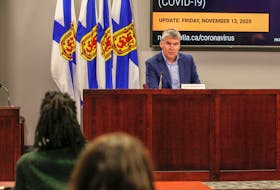 Premier Stephen McNeil speaks during a COVID-19 briefing Friday, Nov. 13, 2020, in Halifax.