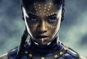 Letitia Wright as Shuri in Black Panther.