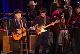 A screengrab from the YouTube video of Willie Nelson and Merle Haggard performing Pancho and Lefty, one of the many versions done of the song by a variety of artists.