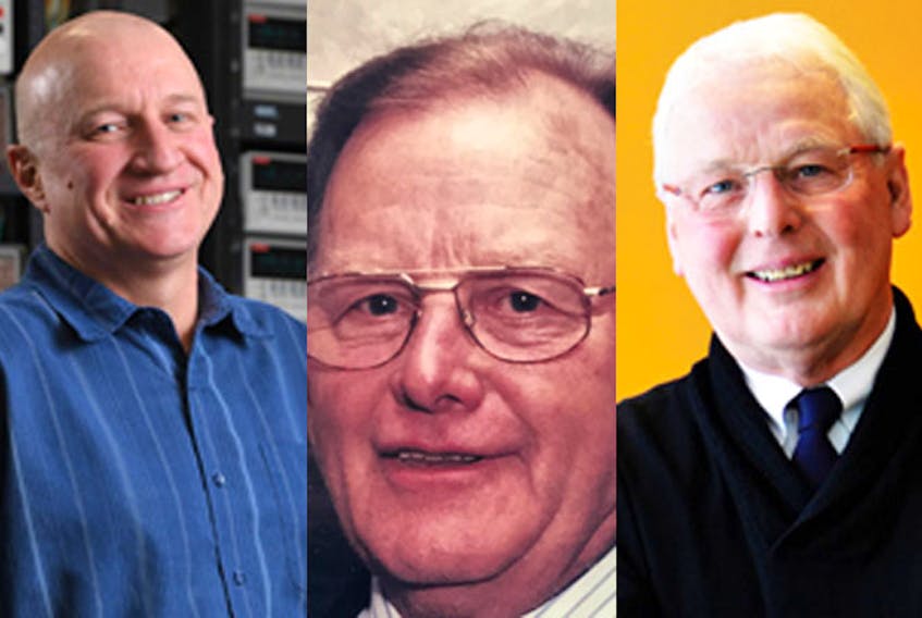 Left to right, Jeff Dahn of Halifax, John Eyking of Millville and Kenneth Wilson of Halifax were named to the Order of Canada on Friday, Nov. 27, 2020.  - Photos from gg.ca