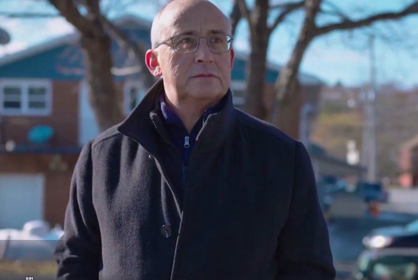 Screen grab of Nova Scotia NDP Leader Gary Burrill from the party's Something Better video ad.