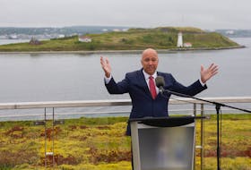 Halifax MP Andy Fillmore announces federal funding for Georges Island, which will include a new wharf and other work to help to create a historical and cultural attraction for the public.