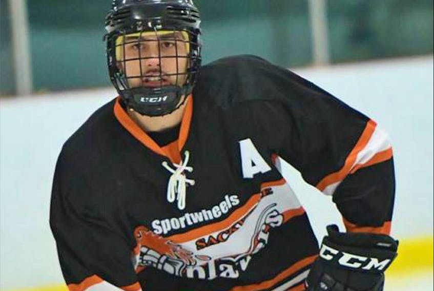 Sackville Blazers Junior B hockey player Andrew Picot was killed in a motorcycle crash Tuesday, July 16, 2019. - Sackville Blazers