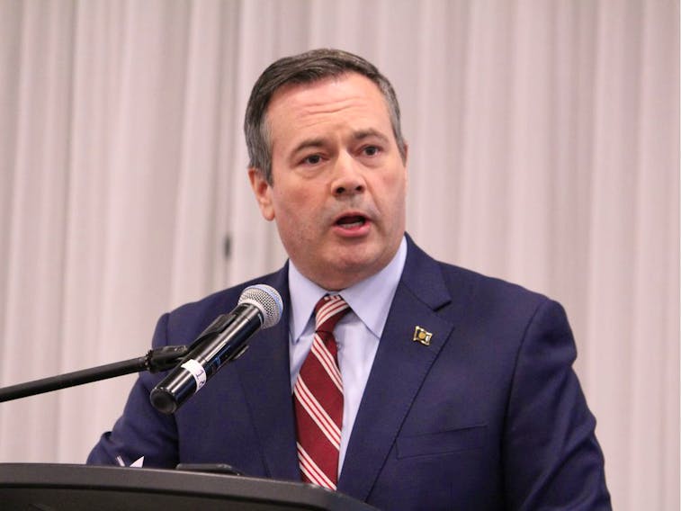 Premier Jason Kenney speaks at the Oil Sands Trade Show at MacDonald Island Park's Shell Place Ballroom on Tuesday, September 10, 2019. Vincent McDermott/Fort McMurray Today/Postmedia Network
