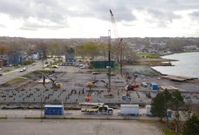 Construction at the new Nova Scotia Community College campus on the Sydney waterfront in November 2020. Cape Breton contractors and those employed in the various construction trades are preparing for several busy years of work building expansions on to the Cape Breton Regional Hospital, new health care centres in New Waterford and North Sydney, as well as other public and private sector projects. CAPE BRETON POST