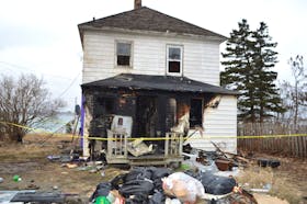 A house at 2520 on Route 28 in South Bar where a fire broke out in the early morning on Feb. 2, leaving a family of three homeless.  The cause of the fire remains under investigation. Sharon Montgomery-Dupe/Cape Breton Post