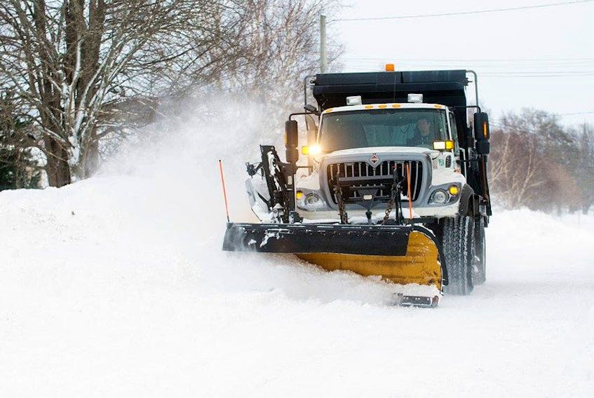 A City of Charlottetown plow clears Spring Park Road last winter after a major blizzard left more than 70 centimetres of snow on the ground. The city's winter parking restrictions go into effect on Sunday, Nov. 15 and exist to allow snow-clearing and de-icing equipment to work more efficiently.