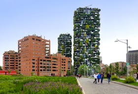 Milan's redeveloped Porta Nuova neighborhood shows visitors a modern side of the city, including two tree-covered skyscrapers.