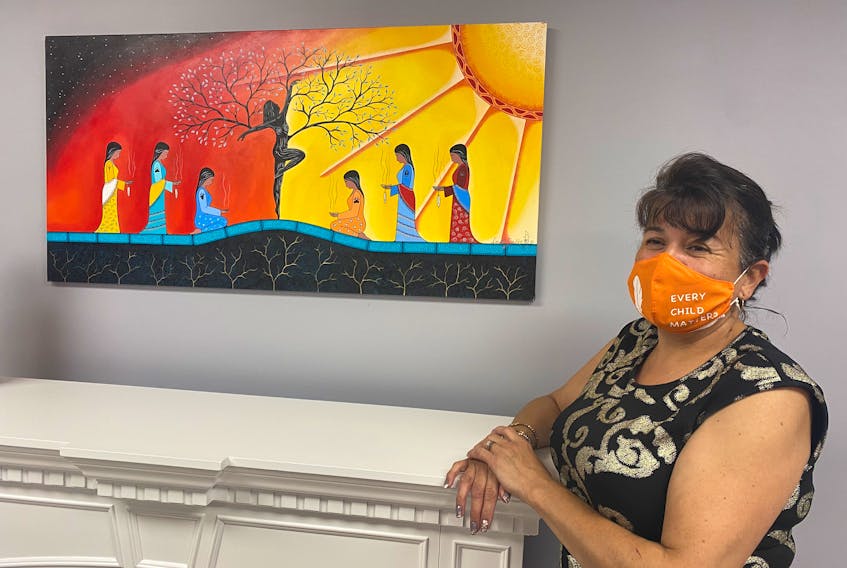 Karen Bernard is the director of the Jane Paul Indigenous Women's Resource Centre and she's grateful for all the support to help reopen the building. OSCAR BAKER III/CAPE BRETON POST