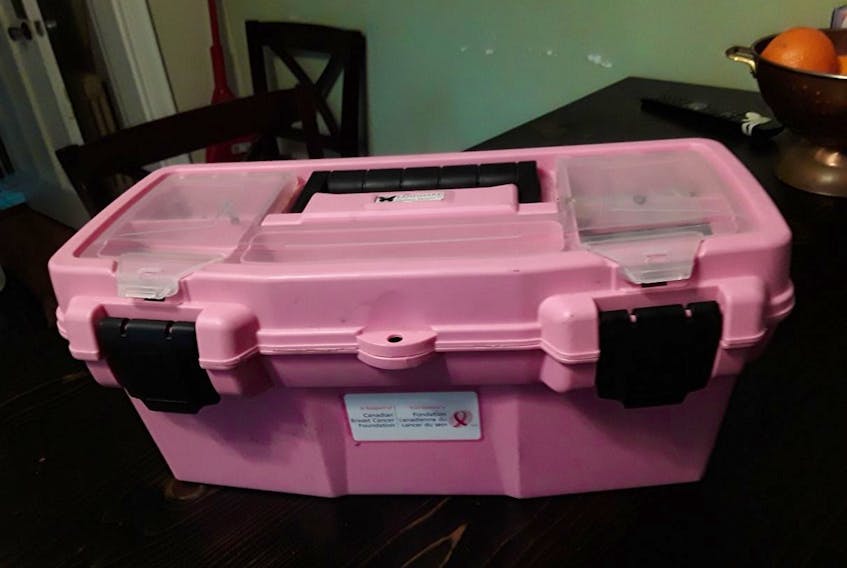 Why have an ordinary tool box when you can have one that supports the Canadian Breast Cancer Foundation? — Janice Wells photo