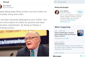 A social media criticism of the decision to redirect some vaccines from Nova Scotia to Canada's North drew many responses.