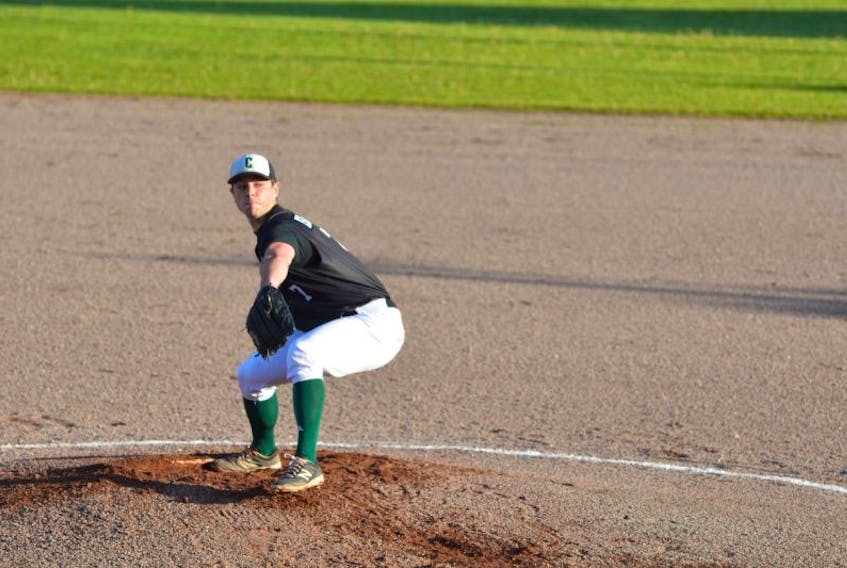 Jordan Stevenson allowed just two hits in a complete-game effort in leading the Charlottetown Gaudet’s Auto Body Islanders to a 3-0 win over the Saint John Alpines on Saturday afternoon. The opening game of a New Brunswick Senior Baseball League doubleheader was played at Memorial Field in Charlottetown.