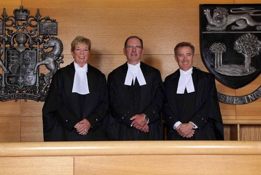 Michele Murphy, left, David Jenkins, and John Mitchell, Court of Appeal