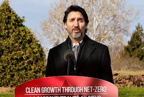 Prime Minister Justin Trudeau makes a climate policy announcement on November 19, 2020.