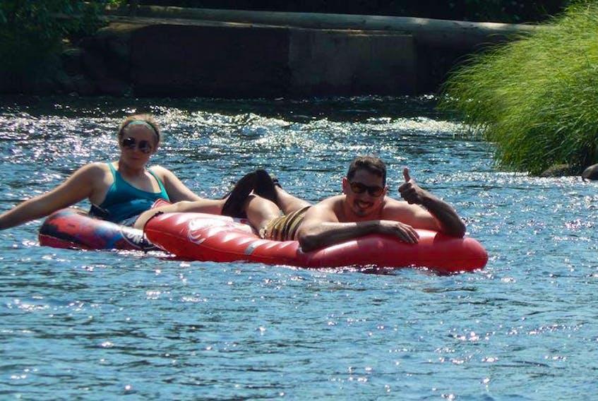 The Gaspereau River is now indefinitely up and ready for tubing, according to Chris Gertridge, operator of the Gaspereau River Tubing page on Facebook.