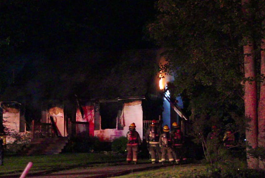 A residential structure fire was called in at a house on Ladyslipper Drive in Centreville at 11 p.m. July 7. No one was injured as a result of the fire. (IAN SWINAMER)