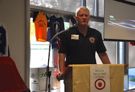 Hall of fame committee chair Mike Trinacty dedicated the Berwick Sports hall of Fame’s 20th Annual Induction Ceremony to Carol Boylan-Hartling, a longtime member of the association and the face of recreation in Berwick, who passed away this year.