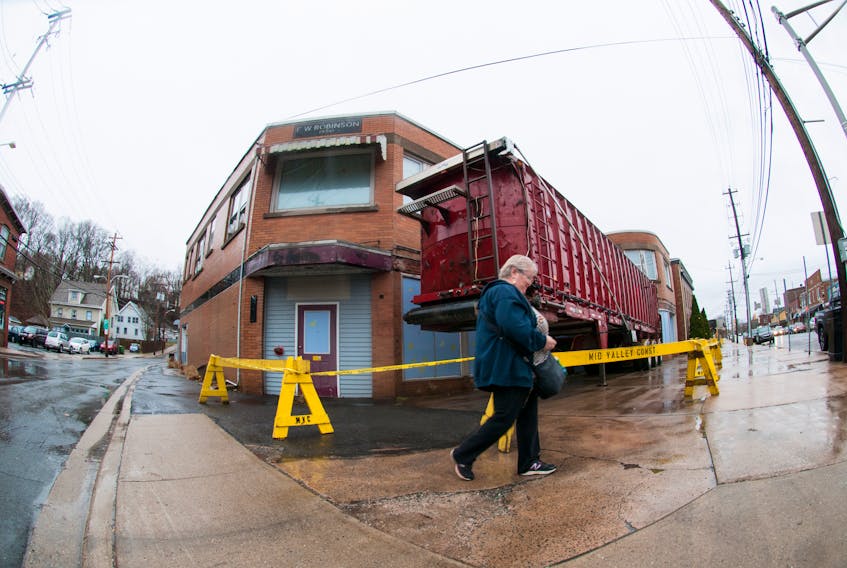 Kentville’s F.W. Robinson building, former home of The Edge Lounge and several other businesses over the years, will be coming down in early January. - Mark Goudge, SaltWire Network