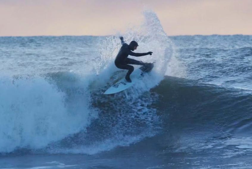 Logan Landry, originally from Berwick, is competing in the World Surf League's Qualifying Series.