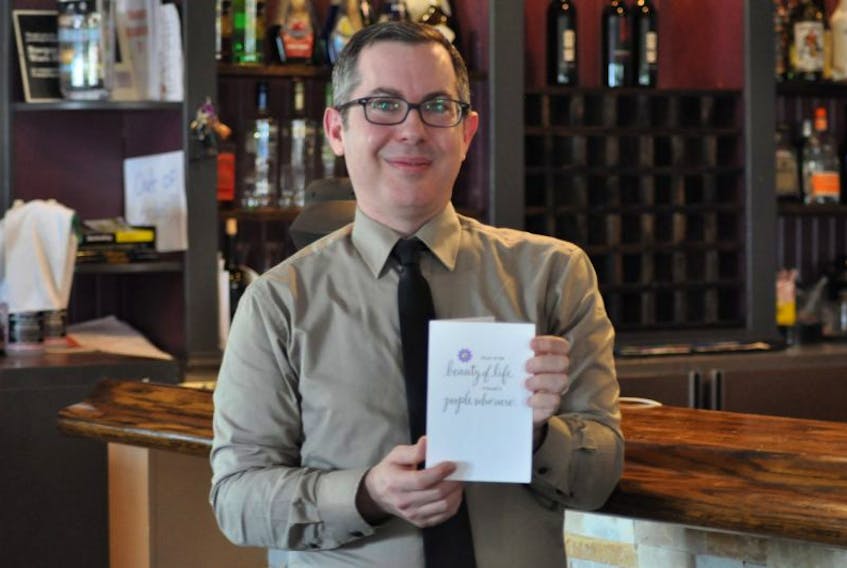 Roger Flynn, a server at The Root Restaurant in Coldbrook, is receiving some unexpected praise after going above and beyond to brighten a customer’s day.