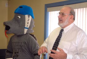 The Valley Chapter of the Brain Injury Association of Nova Scotia (BIANS) was once very active. One initiative was introducing a mascot, Skully. Past president Jake MacDonald of Wolfville is pleased to see the re-introduction of the Inroads Program but says government support is needed. - File Photo