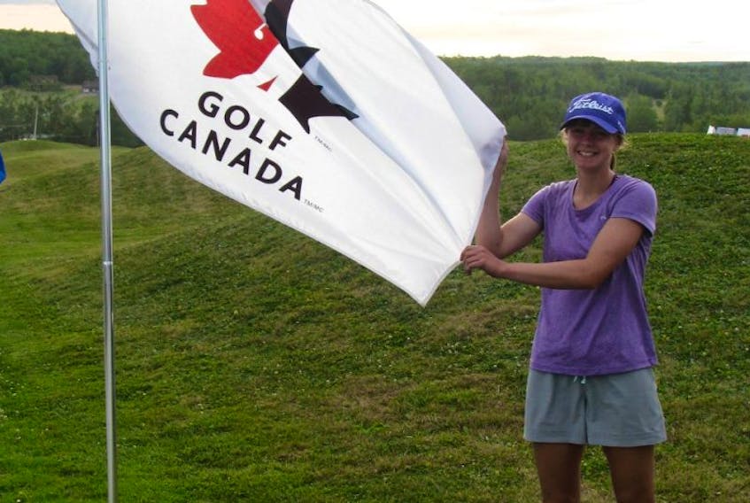 Sara Cumby, who now has a provincial win under her belt, may be a young golfer but she’s a ‘fiery competitor.’