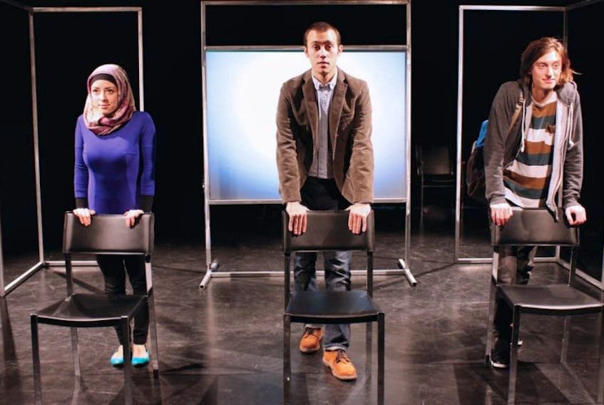 Jabber, a critically-acclaimed play from Geordie Productions of Montreal, focuses on the challenges and realities faced by a young Muslim girl in high school.