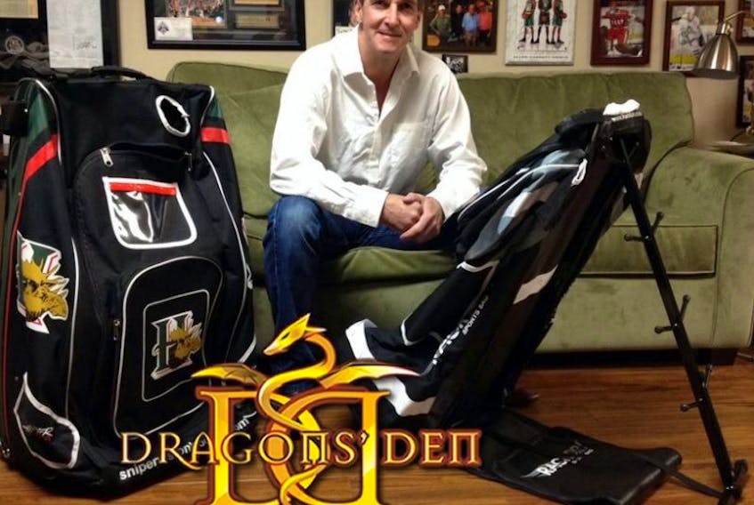 Businessman Ken Anthony and his Rack-Dri Sports Bag.