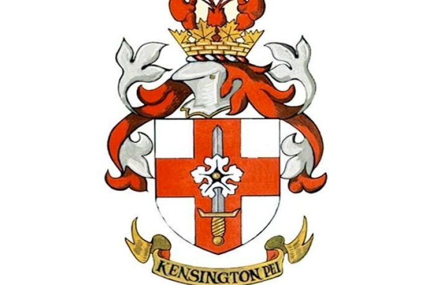 The town crest for the community of Kensington, in Prince County, Prince Edward island.