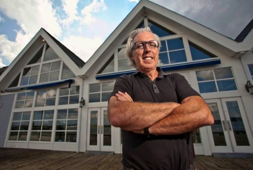 FILE PHOTO: Kevin Murphy, owner of the Gahan brand, stands in front of a location along the Halifax waterfront that has been developed as a Ghan brewery and restaurant. Expansion now includes St. John and soon Moncton, N.B.