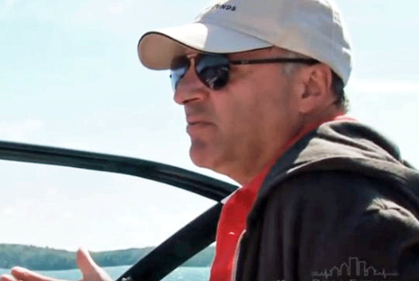 Screengrab of Kevin O'Leary on of one of his boats.