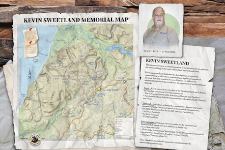 Kevin Sweetland’s contribution to snowmobiling recognized with memorial map on the Lewis Hills trail
