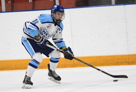 Captain   Kian Bell and his Steele Subaru  teammates are off to an incredible start to the Nova Scotia Under 18 Hockey League season. Bell shares the league lead in goals and points and Steele is atop the standings. Rob Bell

