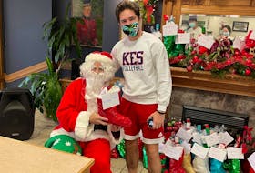 Santa found Mario Meira-Lavoie when he stayed in Nova Scotia this Christmas.