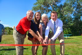 In September 2018, Kings West MLA and Communities, Culture and Heritage Minister Leo Glavine joined Kings County councillor Meg Hodges, Kingsport Community Association president Charlene MacLellan and Kings-Hants MP Scott Brison to cut a ribbon officially opening the Kingsport waterfront project improvements. FILE PHOTO