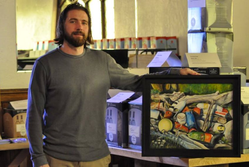 Ross Palmer, owner of Grandma Mazel’s Cellar Academy, has opened up shop in the old United Church in Wolfville.