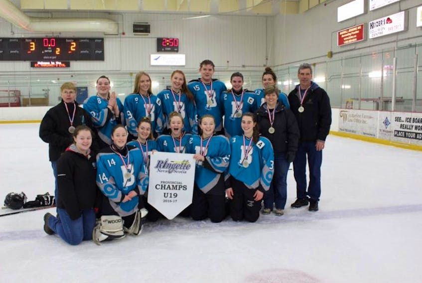 Berwick’s U19 ringette team was undefeated in their division this season, and went on to win provincials.